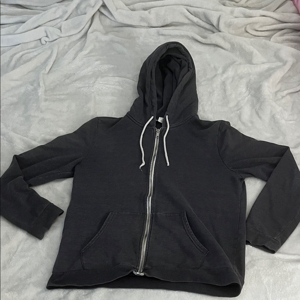 Forever 21 Black Zip-Up Hoodie